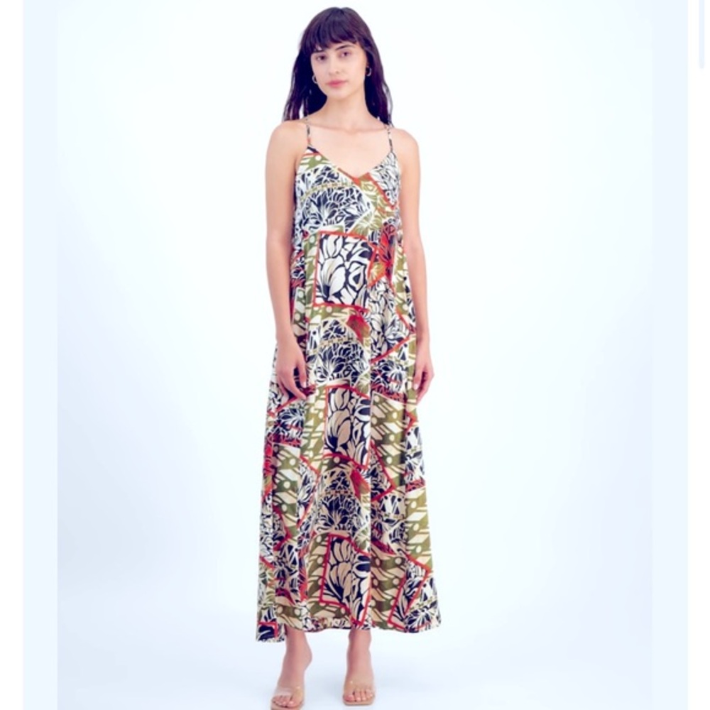 Tahari Maxi Asl Women's Printed Maxi Dress  2X New With Tags